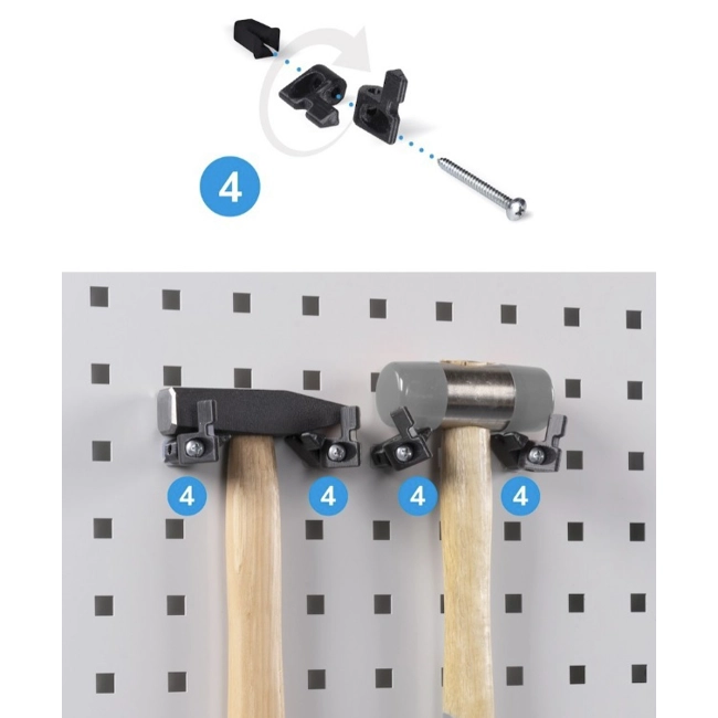 Vendita online Gancio Unipok colore nero confezione da 30 pezzi